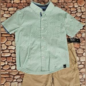 Boy's Kenneth Cole shirt and short set, size 6